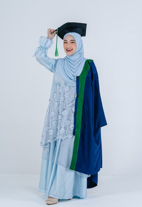 Luthfiyah Sky Blue Dress