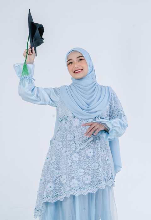 Luthfiyah Sky Blue Dress
