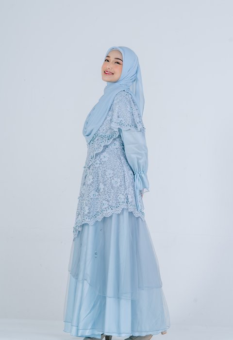 Luthfiyah Sky Blue Dress