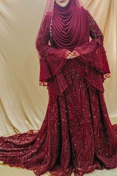 Dress Maroon
