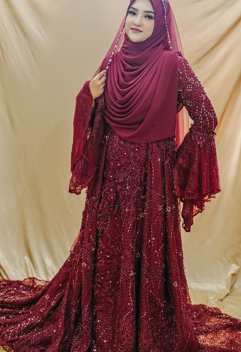 Dress Maroon